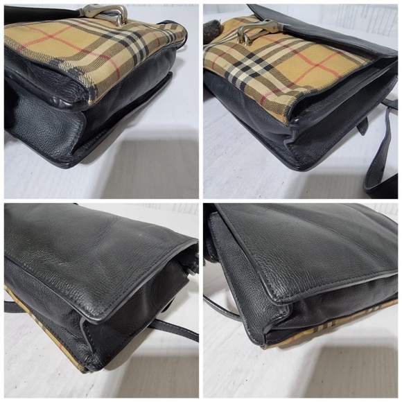 Authentic BURBERRY Derby Calfskin Vintage Check Small Macken Crossbody B… - Picture 13 of 15